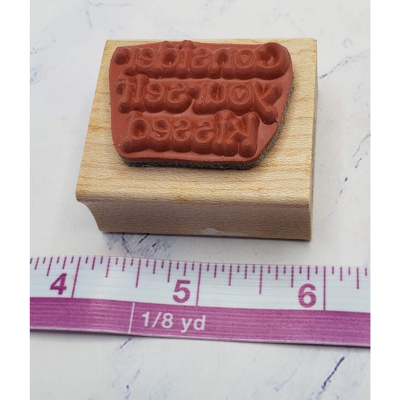 Lot of 5 Wood Mounted Rubber Stamps Home Tea Country - Picture 6 of 16